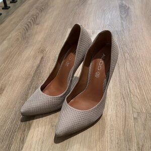 Gray Aldo Heels